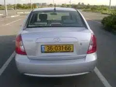 יונדאי אקסנט אחורי